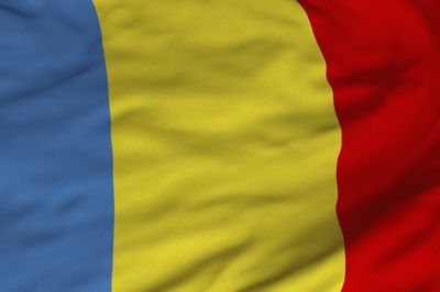The flag of Romania is a tricolour with vertical stripes: beginning from the flagpole, blue, yellow and red